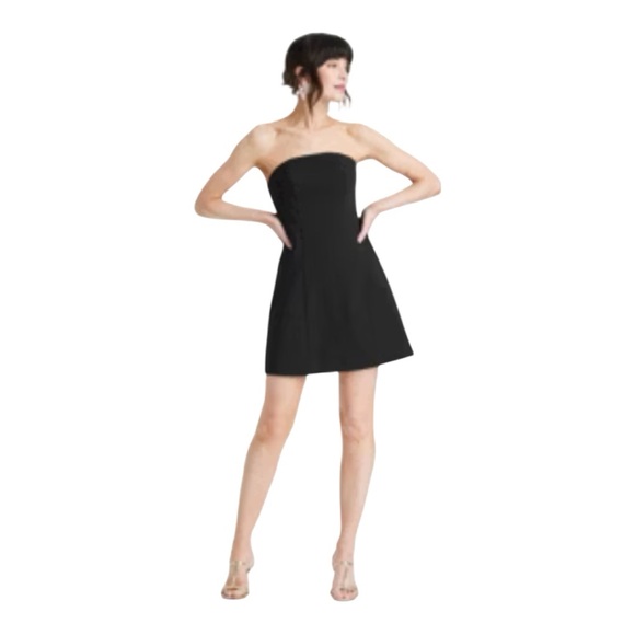 a new day Dresses & Skirts - NWT A New Day Black Mini A-Lined Strapless Dress Size 16